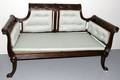 022396 ADAMS STYLE MAHOGANY SETTEE 20TH C L 60