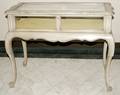 021563 FRENCH STYLE DECORATED WOOD VITRINE W 35