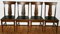 021556 AMERICAN OAK SIDE CHAIRS EARLY 20TH C 4
