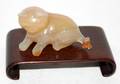 070503 CHINESE CARVED AGATE FIGURE OF A CAT