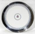 061606 LENOX PORCELAIN  WALLACE STERLING CAKE PLATE