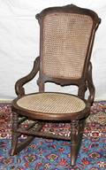 051521 WALNUT ROCKING CHAIR C1900