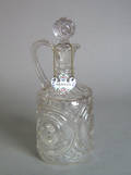 Pressed glass decanter