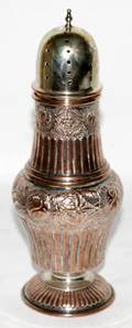 051493 SHEFFIELD PLATE SUGAR CASTER H 9