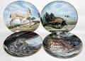 051491 WILD ANIMALDECORATIVE PORCELAIN PLATES
