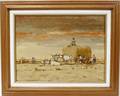 042488 CSILLAG OIL ON CANVAS 12x16 HAYING SCENE