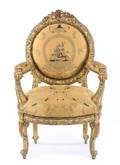 Italian Carved Gilt Armchair 19th C