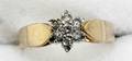 032396 14KT YELLOW GOLD RING W 7 DIAMONDS
