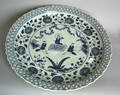 Massive Chinese porcelain blue and white charger