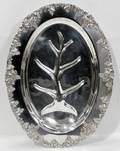 031596 ELECTROPLATE NICKEL SILVER WELL  TREE PLATTER