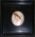 030530 PORCELAIN OVAL PORTRAIT MINIATURE 35 X