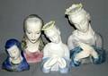 030517 GOLDSCHEIDER PORCELAIN BUSTS 4 H 5511