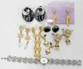 022457 MISC JEWELRY LOT W CZ EARRINGS  WATCH