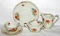 021607 GERMAN PORCELAIN DESSERT SET  6 PLATES