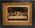020538 B  W LITHOGRAPH GILT FRAME LAST SUPPER