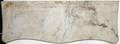061638 VICTORIAN WHITE MARBLE SLAB SERPENTINE FRONT