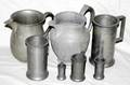 052560 DUTCH PEWTER WATER PITCHERS  MEASURING VESSEL