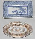 051546 JAPANESE BLUE  WHITE PORCELAIN DISH