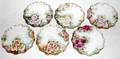 041708 LIMOGES FRENCH HAND PAINTED PORCELAIN PLATES