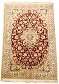 Hand Woven Persian Nain Rug