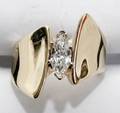 061039 14KT GOLD  5CT MARQUIS DIAMOND RING