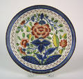 Gaudy Dutch plate 19th c