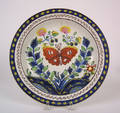 Gaudy Dutch plate 19th c