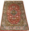 060032 QUM SILK PRAYER RUG 54x36