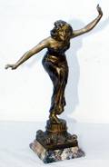 052035 M G RIVIRE BRONZE SCULPTURE RGINA BADGET