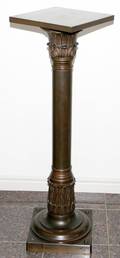052004 BRONZE PEDESTAL C 1900 H 42 W 12