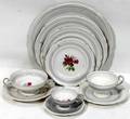 051054 ROSENTHAL PORCELAIN DINNER SERVICE TUDOR ROSE