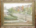 050016 J L WARREN OIL ON CANVAS EARLY DETROIT