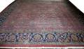 050028 ANTIQUE MAHAL PERSIAN WOOL PALACE RUG 14x14