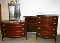 050049 SHERATON STYLE MAHOGANY BEDROOM SET C 1940