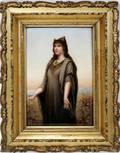 042020 KPM PORCELAIN PLAQUE SIGNED WAGNER H 6 W 4