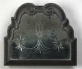 William  Mary carved and ebonized pine looking glass ca 1700