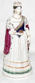 041006 STAFFORDSHIRE POTTERY FIGURE OF QUEEN VICTORIA