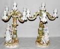 041033 DRESDEN PORCELAIN CANDELABRA H 20 DIA 15