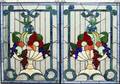 041050 LEADED  STAINED GLASS WINDOWS 2 36x24