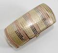 040007 LADYS TRI COLOR GOLD BANGLE BRACELET 50g
