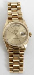 040002 ROLEX GOLD OYSTER PERPETUAL DAYDATE WATCH