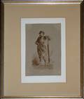 030032 TI VIENAUANT SEPIA INK  WASH SOLDIER W GUN
