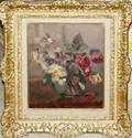 022024 ALBERT LEBOURG OIL ON BOARD FLORAL STILL LIFE