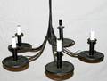 021028 TIN  IRON HANGING CHANDELIER CHAMBER STICKS