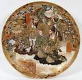 JAPANESE SATSUMA EARTHENWARE CHARGER 19TH C