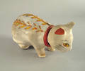 Chalkware cat nodder 19th c
