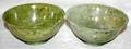 081075 CHINESE CARVED JADE BOWLS TWO H 23 d 5