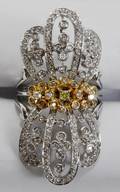 080064 103 CT DIAMOND  18 KT TWOTONE GOLD RING