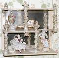 071065 DRESDEN PORCELAIN CURIO SHELF H 13 C1900