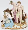 MEISSEN PORCELAIN FIGURE GROUP LATE 19TH C